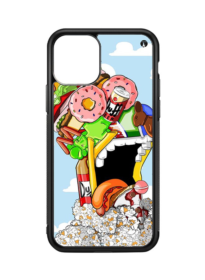 Protective Case Cover For iPhone 11 Pro The Simpsons (Black Bumper)