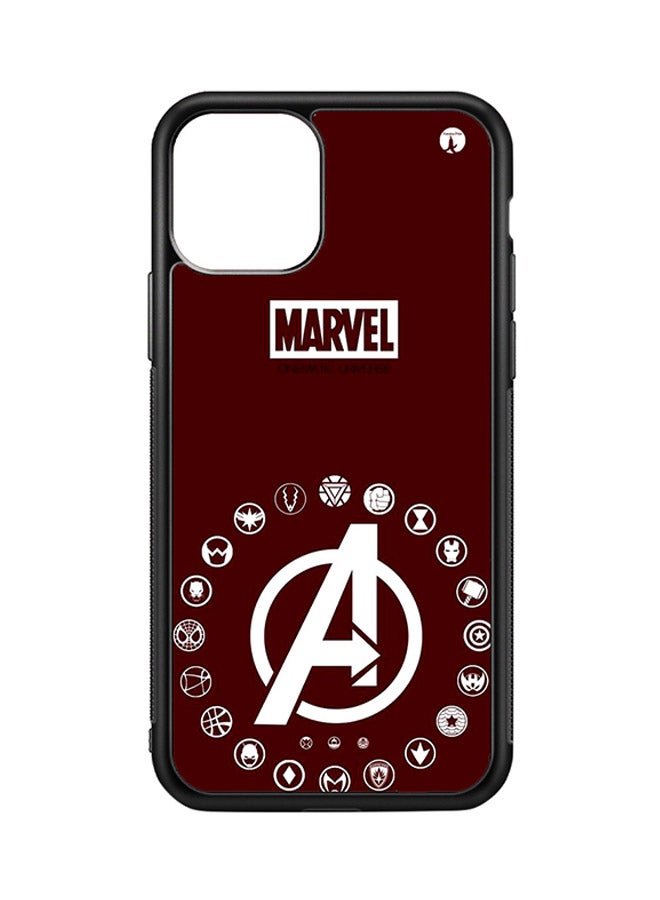 غطاء حماية واقي لهاتف أبل آيفون 11 برو طبعة شعار فيلم "The Avengers"