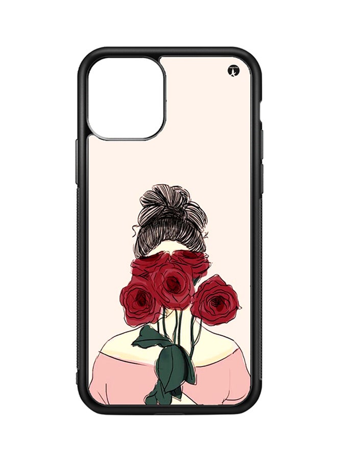 Protective Case Cover For Apple iPhone 11 Pro A Girl (Black Bumper)