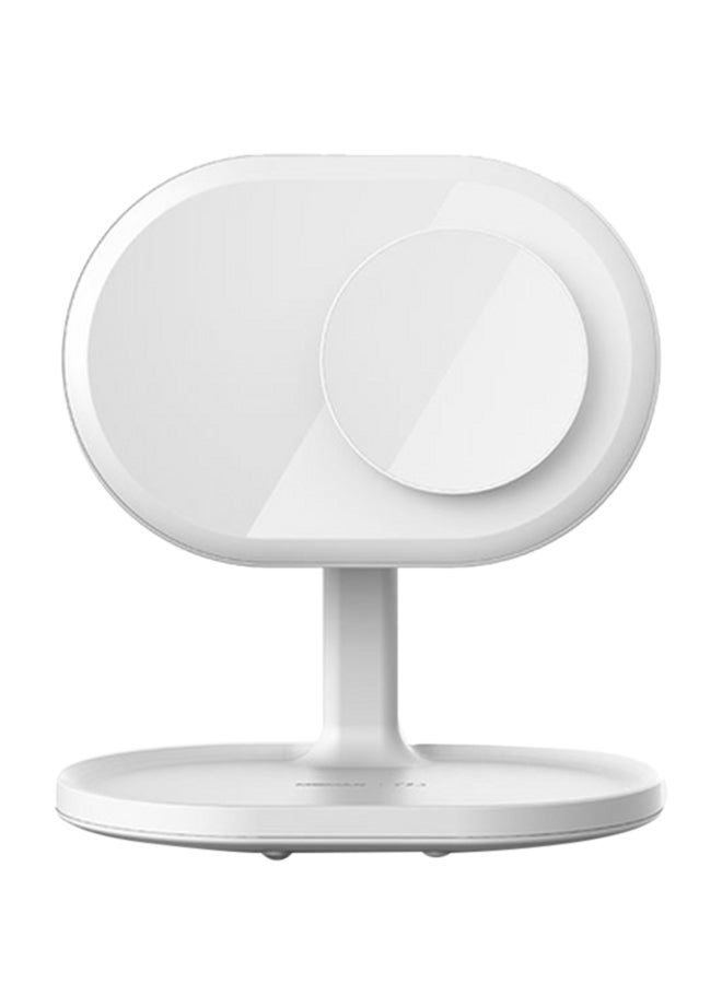 Momax - Q.LED Mirror with Wireless Charging and Bluetooth Speaker White - Image 1