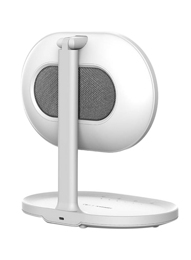 Momax - Q.LED Mirror with Wireless Charging and Bluetooth Speaker White - Image 1