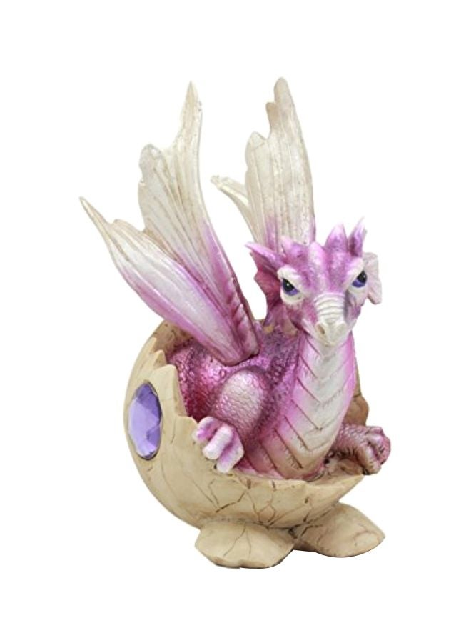 Ebros Gift Dragon Hatchling Egg Figure Sculpture February Birthstone 5.5x3x3.5inch  - Image 1