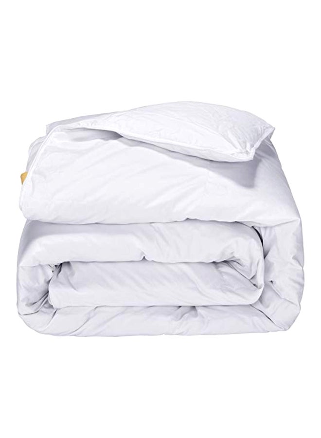puredown - Cotton Quilted Comforter White 68x88inch - Image 1