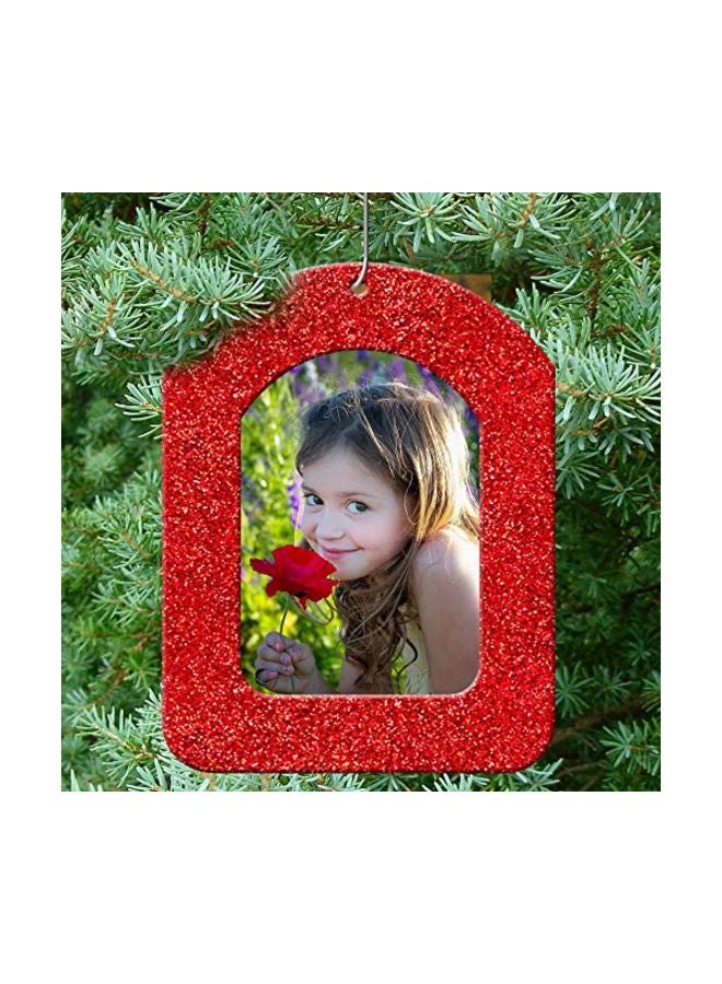 Expressly Yours! Photo Expressions 6-Piece Photo Frame Ornaments Red 8.6x6.6inch  - Image 2
