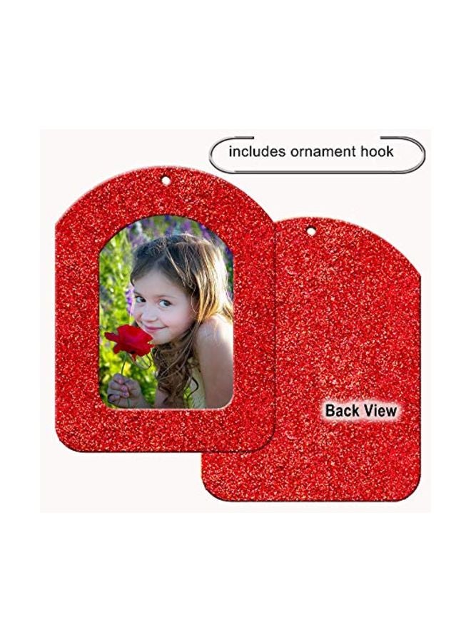 Expressly Yours! Photo Expressions 6-Piece Photo Frame Ornaments Red 8.6x6.6inch  - Image 4