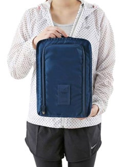 Generic Portable Travel Shoe Storage Bag Blue  - Image 2