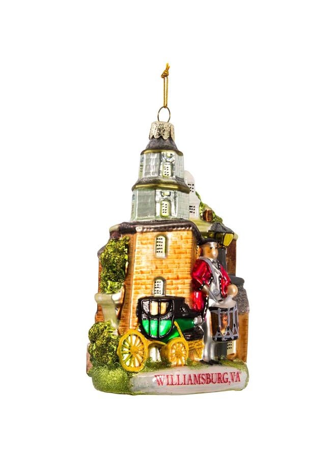 Kurt Adler - Williamsburg Glass Cityscape Ornament Multicolour 5inch - Image 1