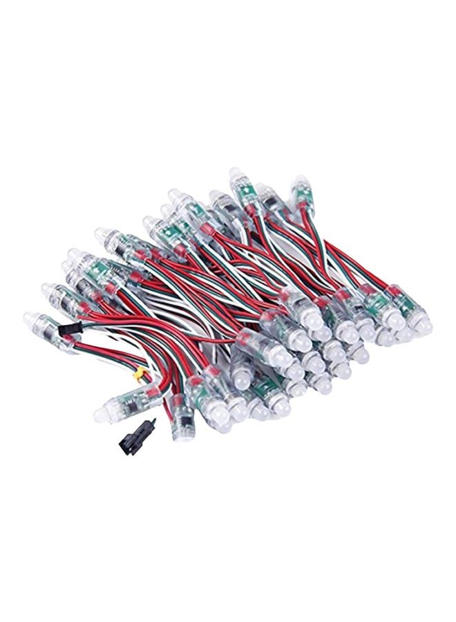 eoocvt 50-LED Waterproof String Light White/Red - Image 1