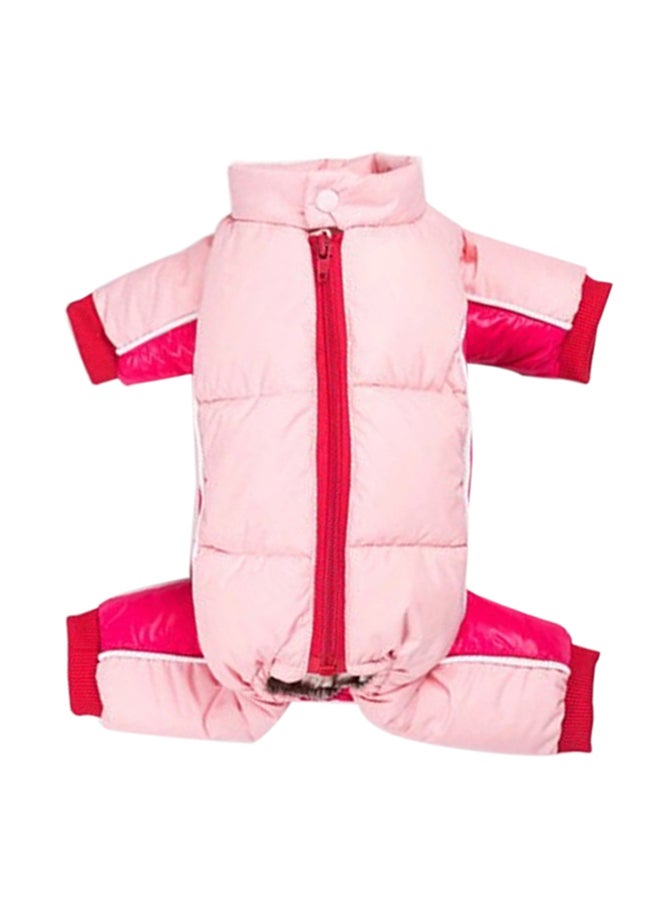 Winter Warm Thicker Dog Coat Pink/Red - Image 1