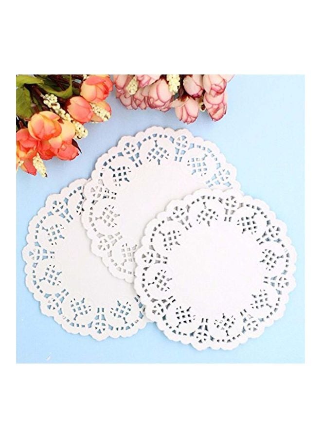 Decora Set Of 100 Paper Doilies White 3.5inch - Image 3