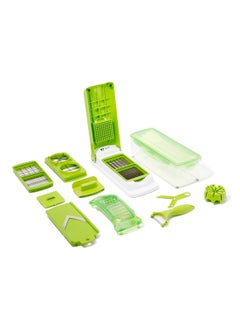 Generic Multifunctional Food Slicer White/Green/Clear 27x26x14cm  - Image 1