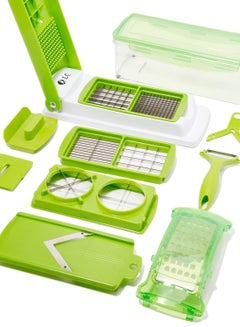 Generic Multifunctional Food Slicer White/Green/Clear 27x26x14cm  - Image 2