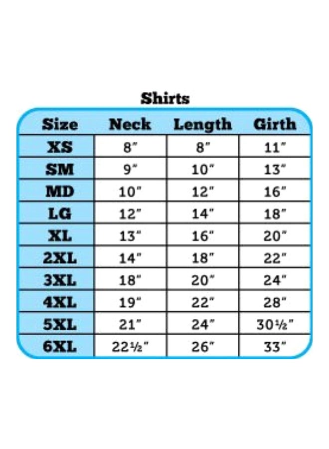 Mirage Pet Products Shed Happens Printed T-Shirt Baby Blue/Black M - Image 2