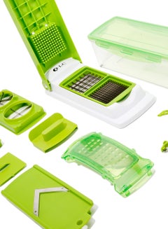 Generic Multifunctional Food Slicer White/Green/Clear 27x26x14cm  - Image 4