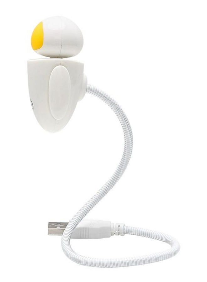 Robot Shaped Adjustable Night Lamp Yellow/White