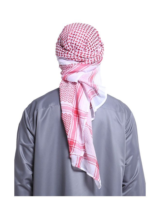 ماركة غير محددة - وشاح كاجوال أحمر/أبيض - Image 1