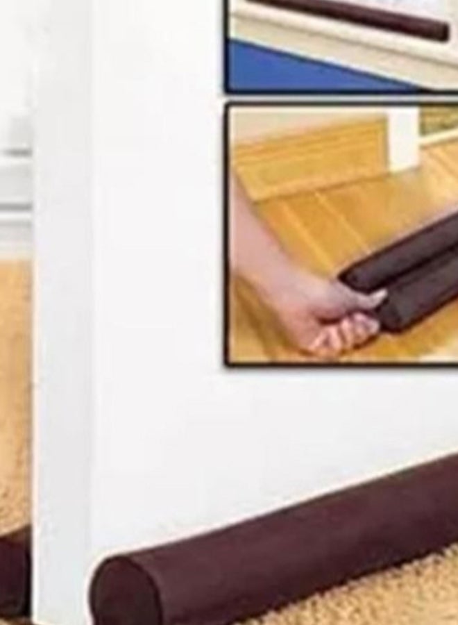 سدادة أبواب مزدوجة بحجم كبير كستنائي - Image 3