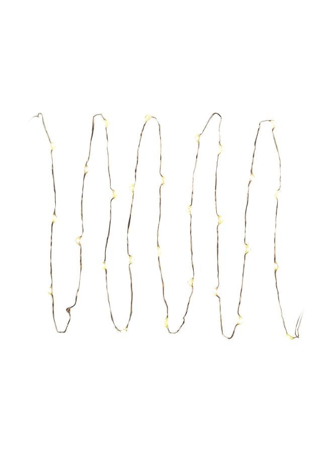 Glow Micro LED String Light With Electric Timer Warm White 60inch