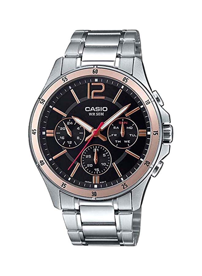 CASIO Men's Enticer Analog Watch MTP - 1374D-2A - Image 1