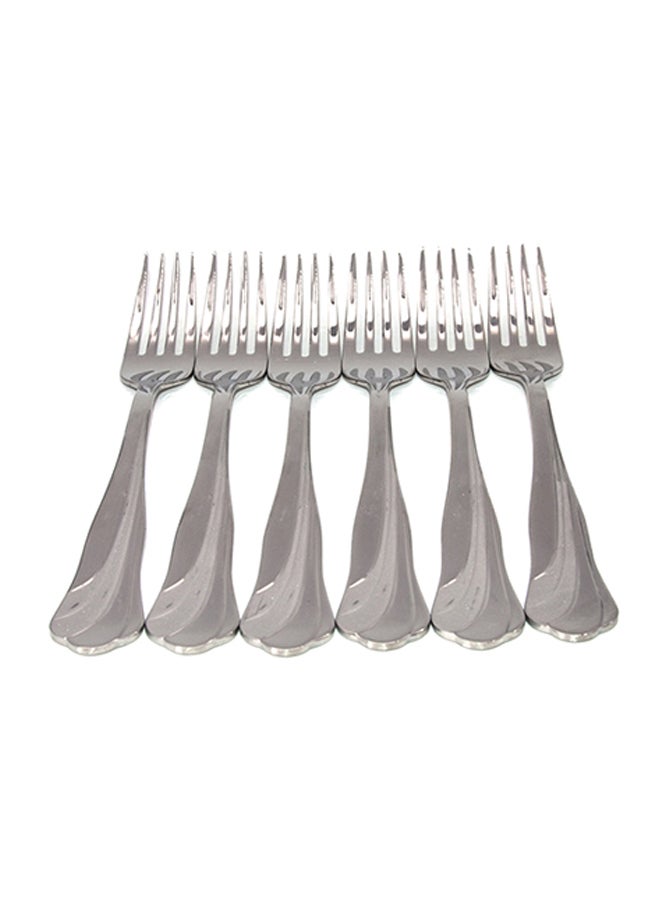 طقم شوك مائدة من 6 قطع فضي Standard - Image 1