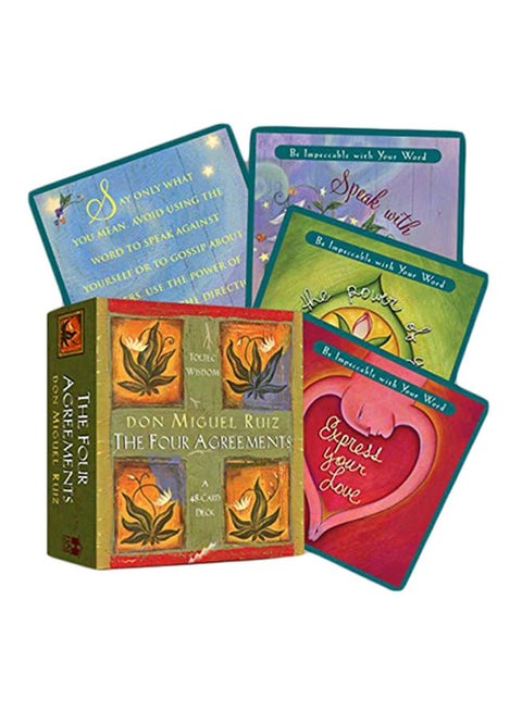 The Four Agreements: A 48-Card Deck Board Book English by Don Jose Ruiz - 38169