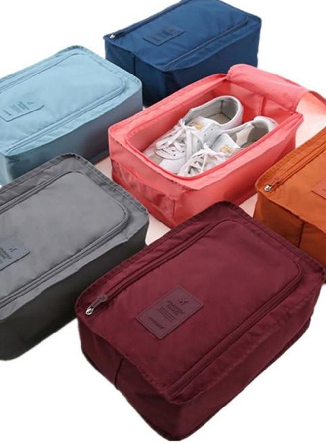 6-Piece Portable Travel Shoe Bag Set Multicolour  - Image 2