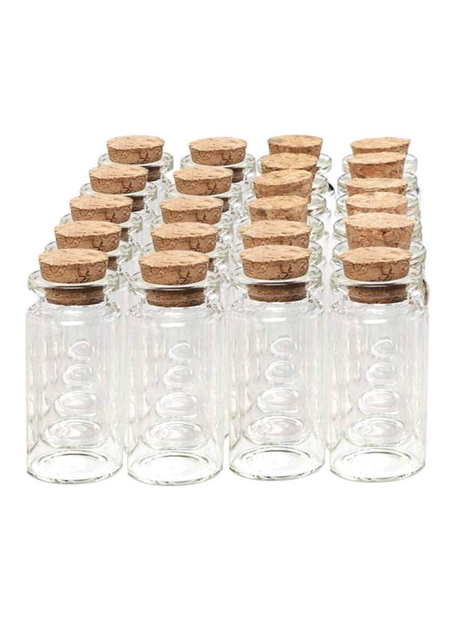 Axe Sickle 48-Piece Wishing Vial Clear/Brown 0.75inch - Image 1