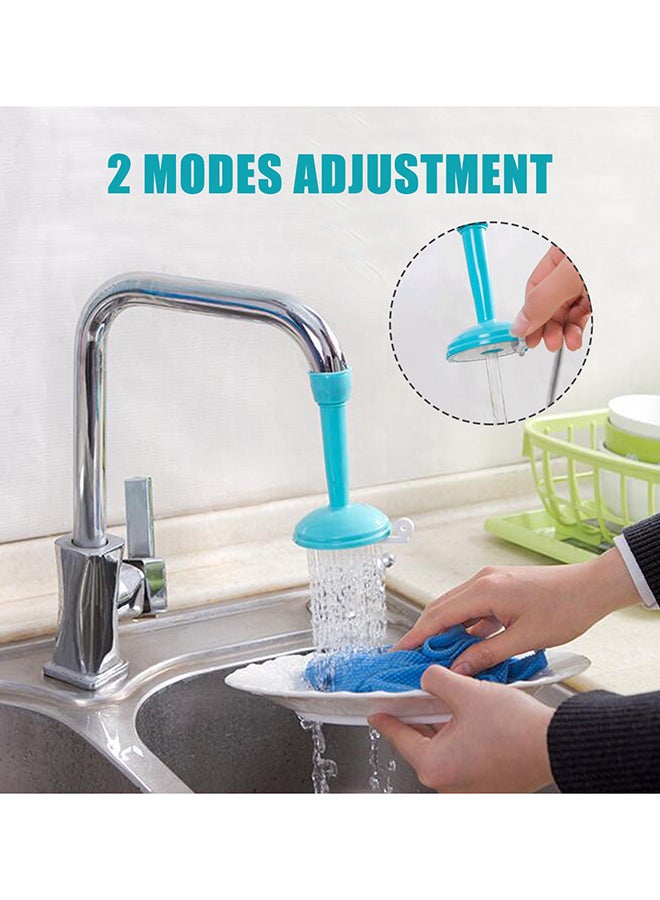 360 Degree Rotating Faucet Spray Head Blue 15X6.5X6.5centimeter - Image 3