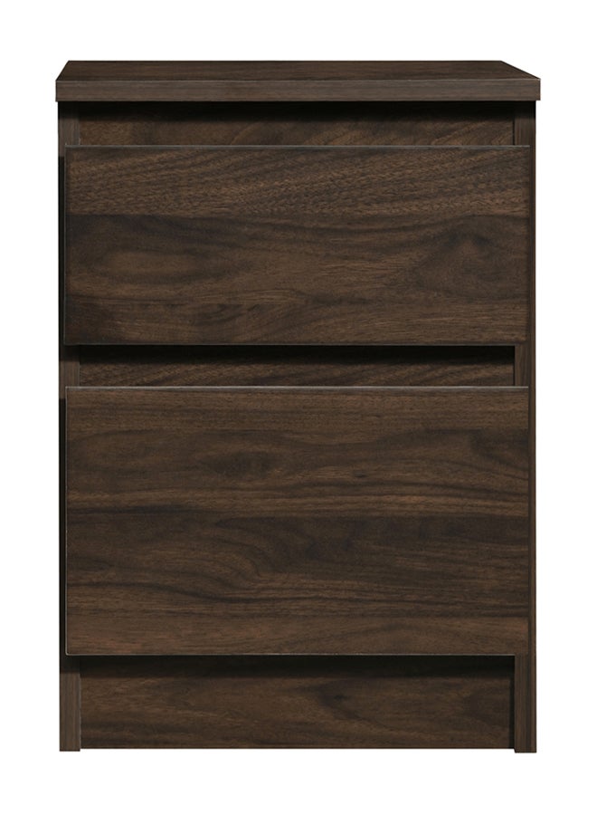 هوم بوكس طاولة جانبية للسرير كولتروب مزودة بدرجين بني - Image 1