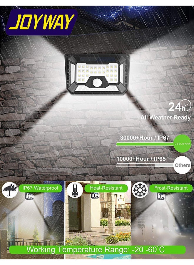 Joyway Outdoor Sports LED Solar Light Black 2.3x4.4x12.5inch - Image 2