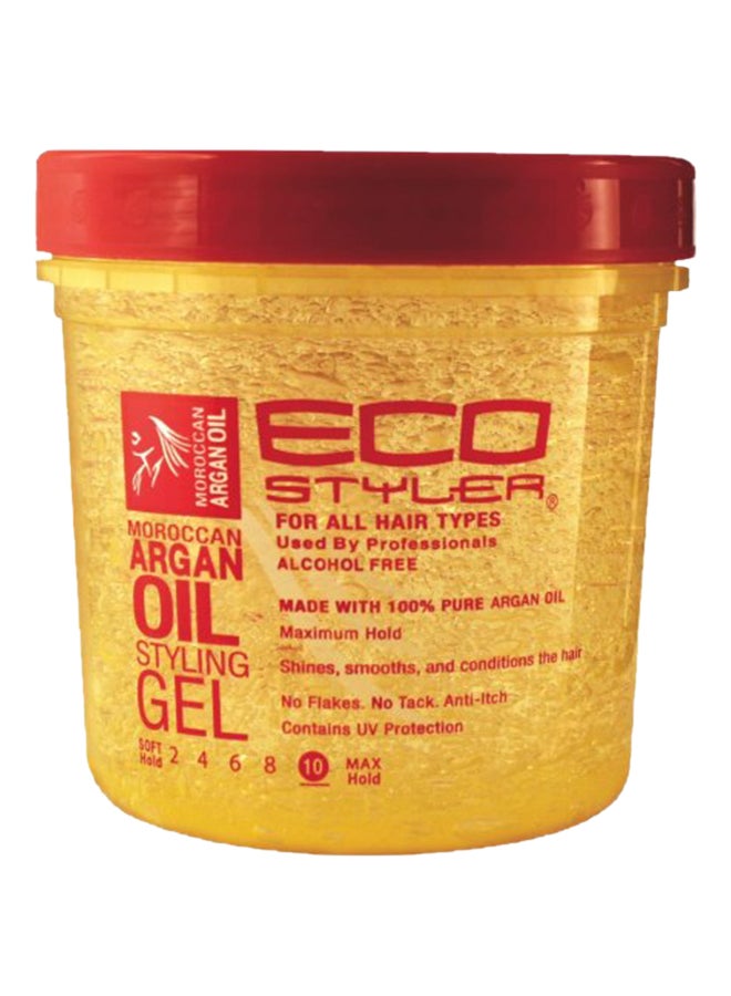 ECO STYLER - Pack Of 2 Argan Oil Styling  Gel Yellow 2X4X2.8inch - Image 1