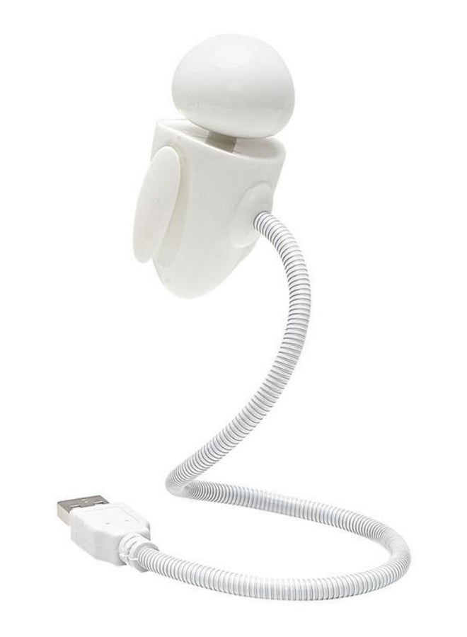 Robot Shaped Adjustable Night Lamp Yellow/White