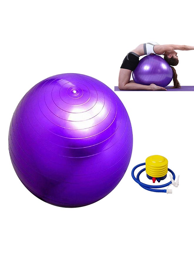Generic Yoga Fitness Exercise Ball With Air Pump 65cm 65cm  - Image 3