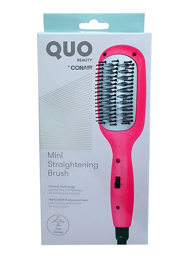 Conair Mini Straightening Brush Pink 5.4x20.5x4cm - Image 2