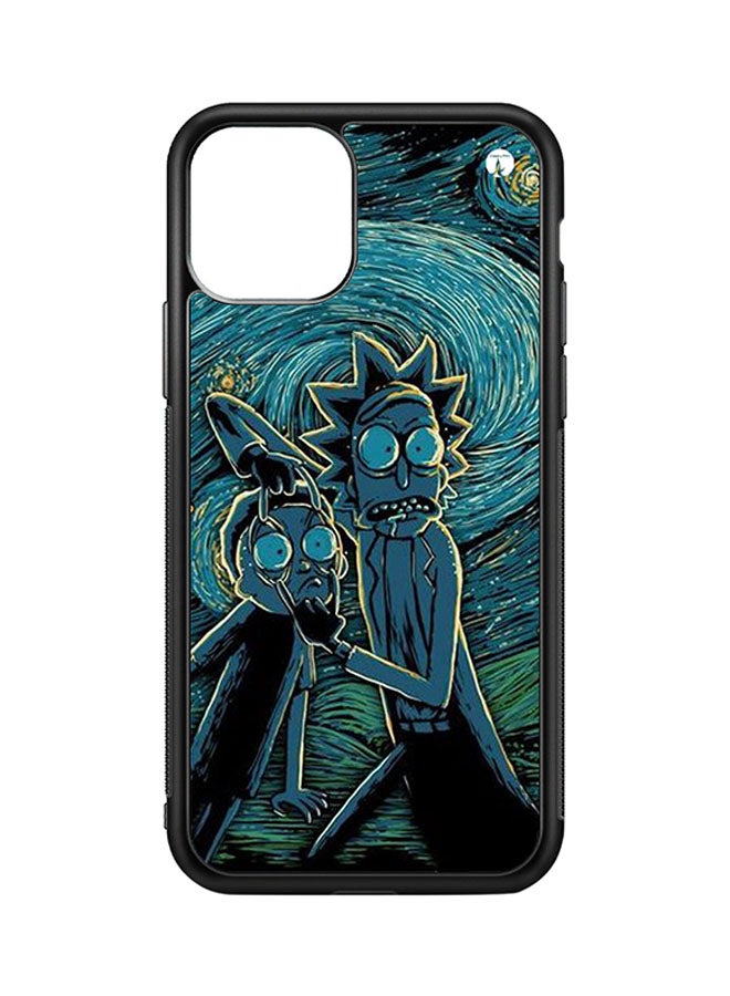 BP Protective Case Cover For Apple iPhone 11 Rick And Morty (Black Bumper)