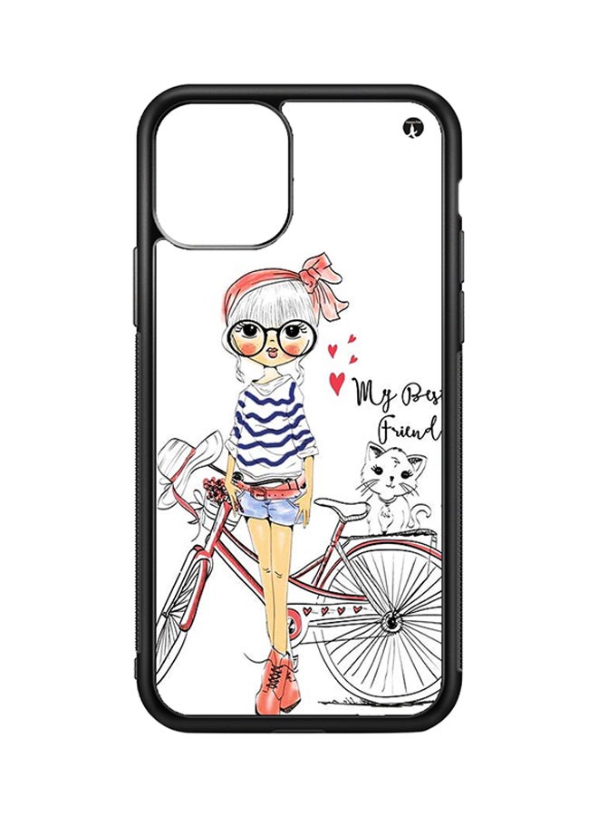 BP Protective Case Cover For Apple iPhone 11 A Girl (Black Bumper)