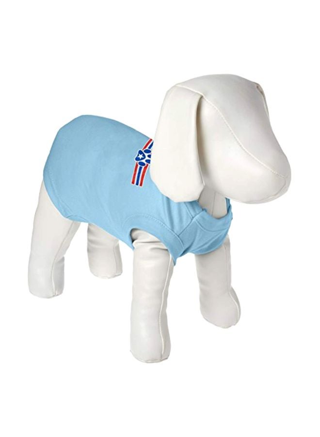 Mirage Pet Products Patriotic Star Paw Printed T-shirt Baby Blue M - Image 1