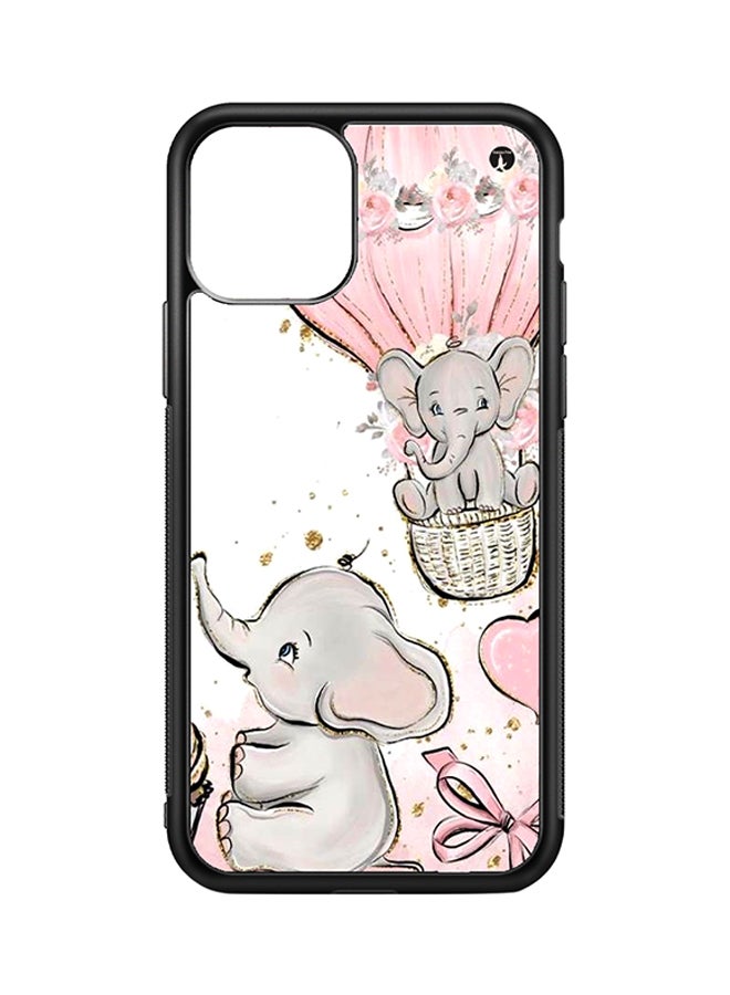 بي بي غطاء حماية واق لهاتف أبل آيفون 11 أبيض/رمادي/وردي