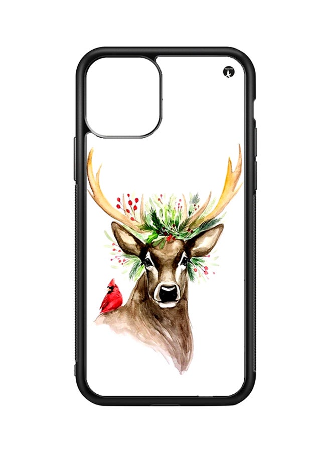 Protective Case Cover For iPhone 11 Pro A Deer (Black Bumper)
