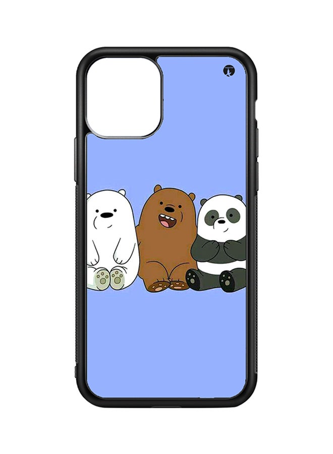 Protective Case Cover For Apple iPhone 11 We Bare Bears (Black Bumper)