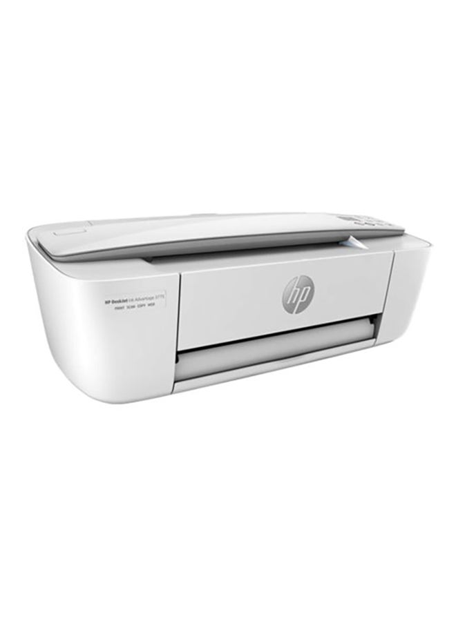 HP - DeskJet Ink Advantage 3775 Multi-function Wireless Printer,J9V87B White - Image 1