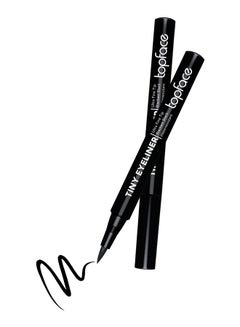 topface Water Resistant Ultra Fine Tip Tiny Eyeliner Blackest Black  - Image 1