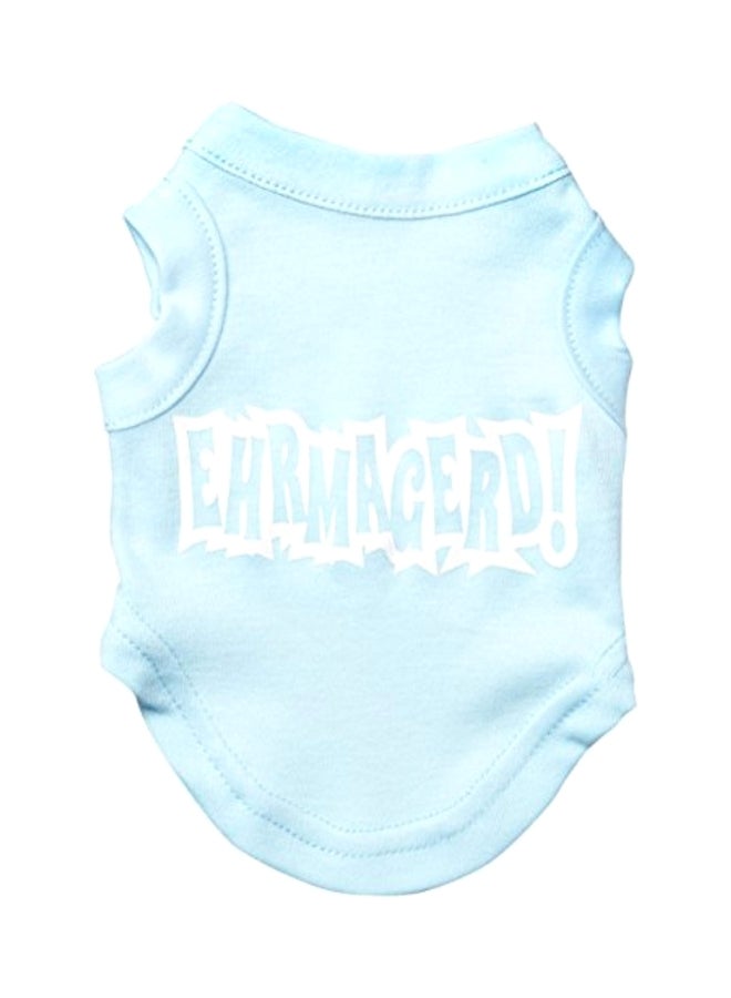Mirage Pet Products Ehrmagerd Printed Shirt Baby Blue XS - Image 1