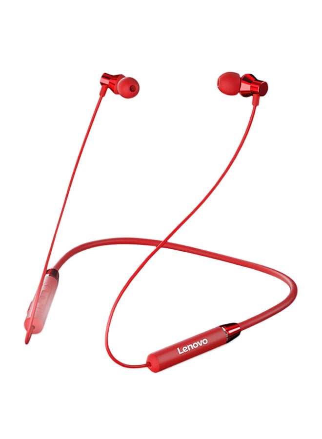 Lenovo HE05 Neckband Earphone Red - Image 1