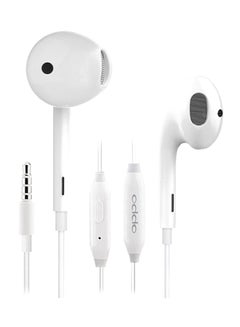 OPPO R11 Wired In-Ear Headphones With Mic White  - Image 1