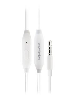 OPPO R11 Wired In-Ear Headphones With Mic White  - Image 3