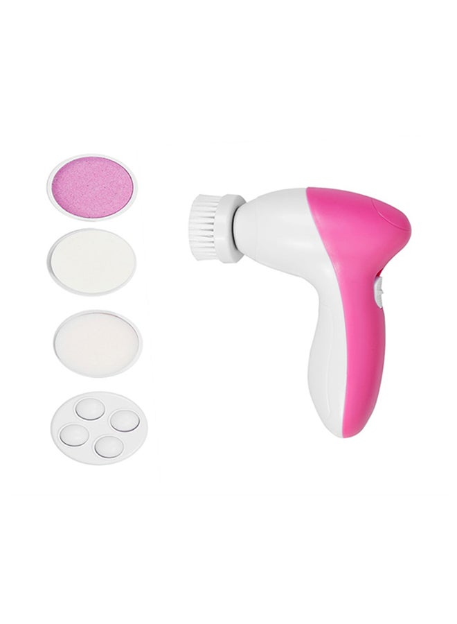 5-In-1  Facial Cleansing Devices White/Pink 15cm - Image 1