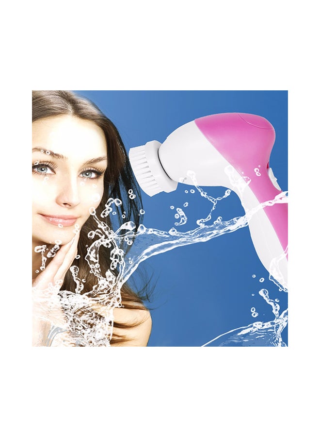 5-In-1  Facial Cleansing Devices White/Pink 15cm - Image 3