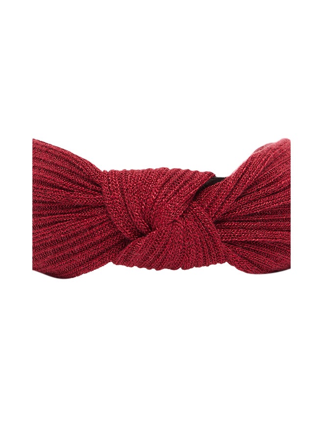 كلوزيت ربطة شعر بتصميم عقدة مضلعة خمري - Image 3