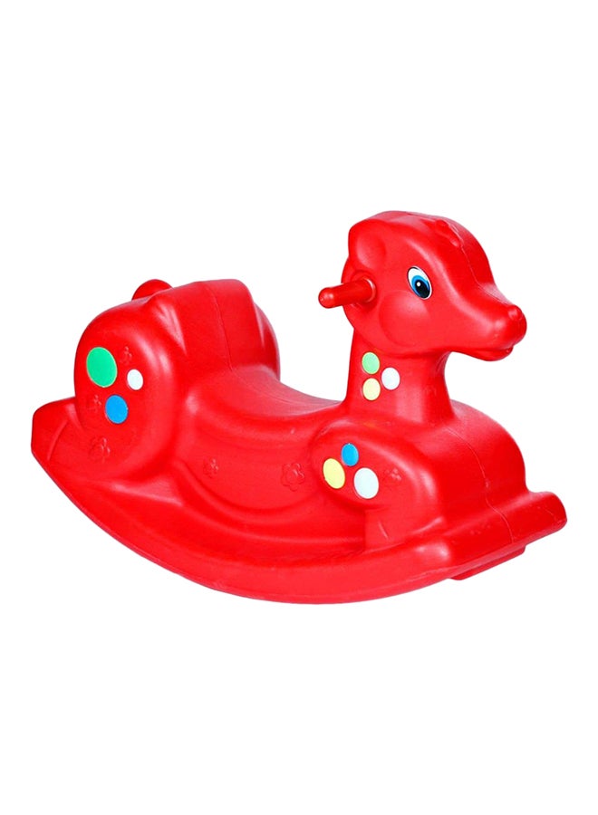 RBWTOY Kid Riding Horse Deer Shape Colorful Plastic Cartoon Rid On Toys 71x48x30cm  - Image 1